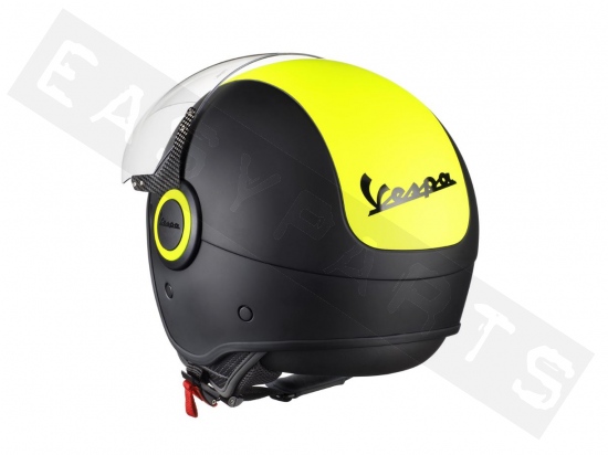 Piaggio Helmet Demi Jet VESPA VJ Fluo Yellow (double visor)